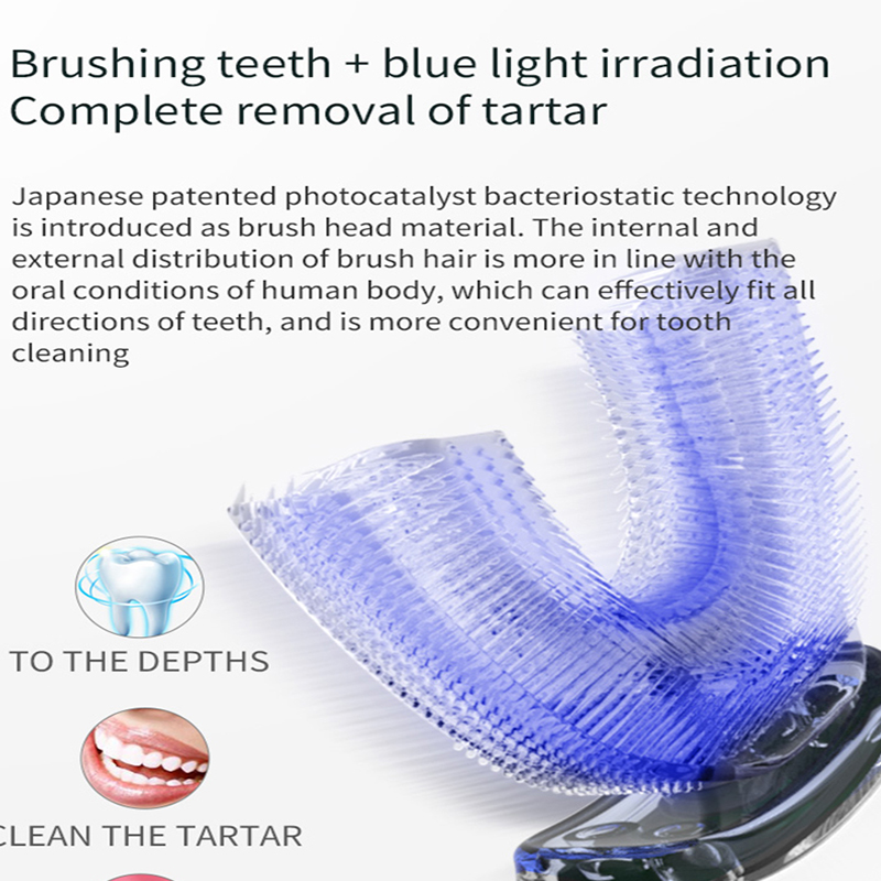 U-shaped automatic ultrasonic  - огляд і ціна Teeth Whitening Blue Light